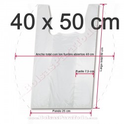 BOLSA CAMISETA 40x50 G70 IMPRESA P. MAYSAN  1 PACK